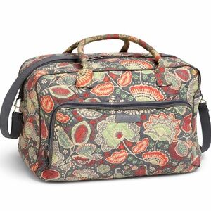 Vera Bradley Travel Trainer Duffel Bag Hope Garden Floral Quilted Gym Weekender